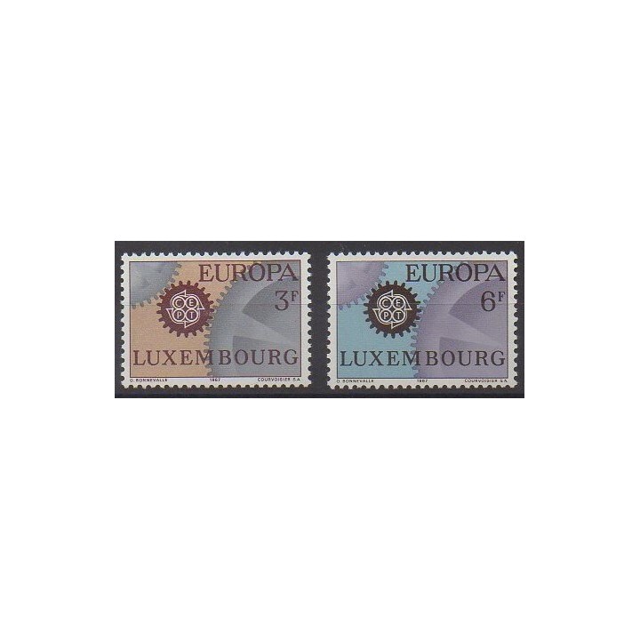 Acheter cette série de timbres du Luxembourg de l'année 1967 (No 700/701).