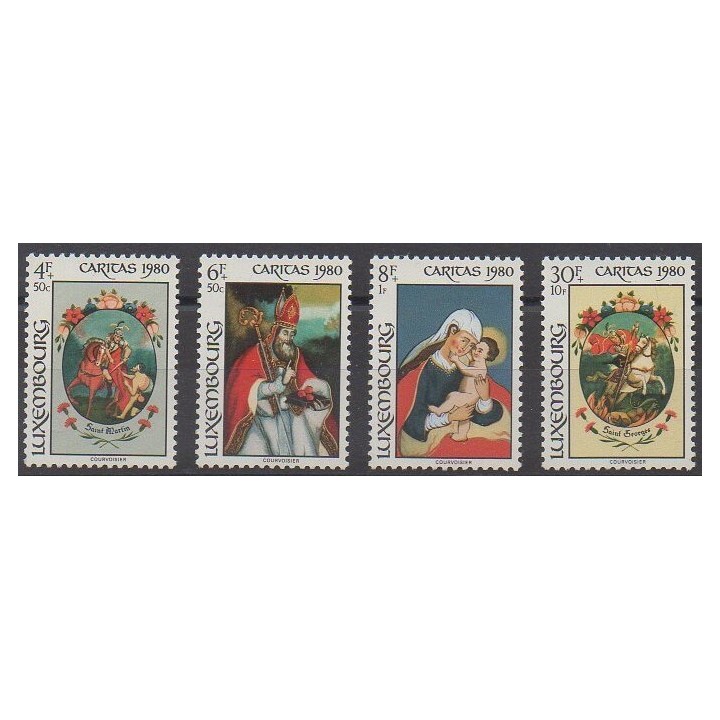 Buy this set of stamps of Luxembourg of the year 1980 (Nb 968/971).