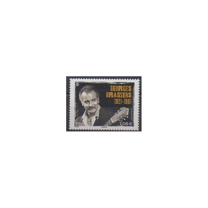 Buy this stamp of France of the year 2021 (Georges Brassens).