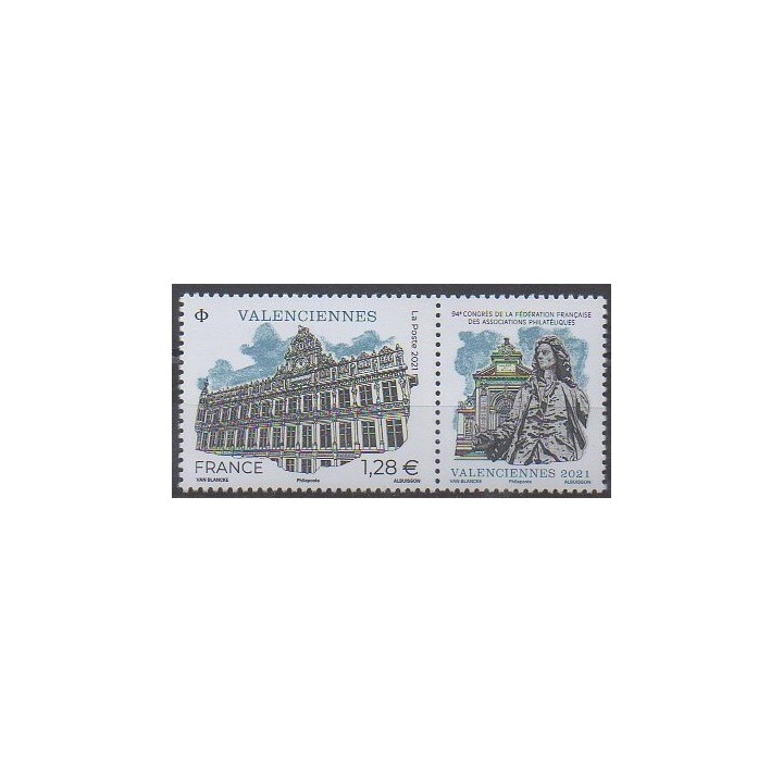 Buy this stamp of France of the year 2021 (Valenciennes).
