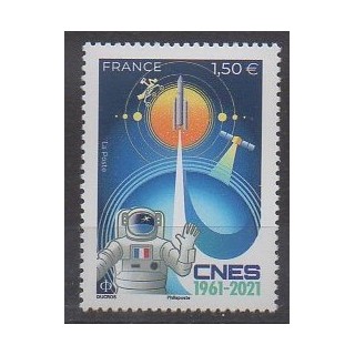 Acheter ce timbre de France de l'année 2021 (CNES).