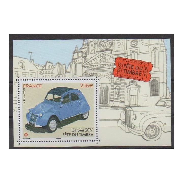 Acheter ce timbre de France de l'année 2021 (Citroën 2CV).