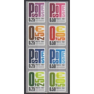 Acheter cette série de timbres du Luxembourg de l'année 2007 (No 1688/1695).
