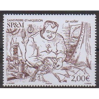 Acheter ce timbre de Saint-Pierre et Miquelon de l'année 2021 (Le voilier).