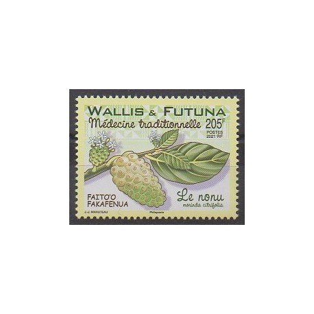 Wallis et Futuna - 2021 - No 946 - Santé ou Croix-Rouge - Flore - Médecine traditionnelle