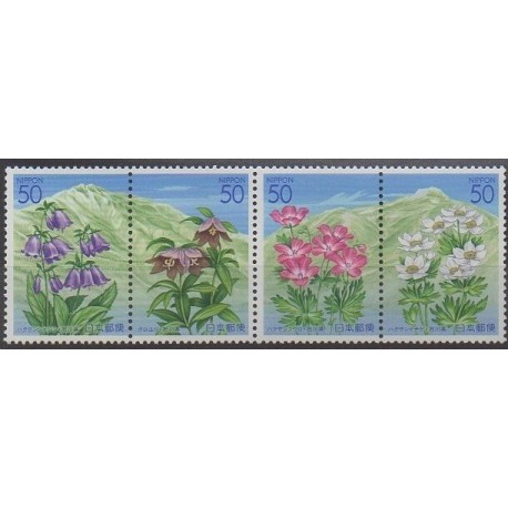 Japon - 2002 - No 3239/3242 - Fleurs