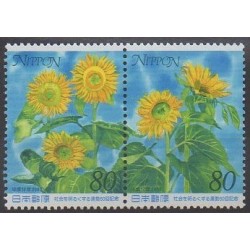 Japon - 2000 - No 2855/2856 - Fleurs
