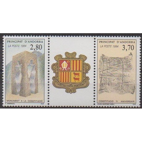 French Andorra - 1994 - Nb 443A - Various Historics Themes