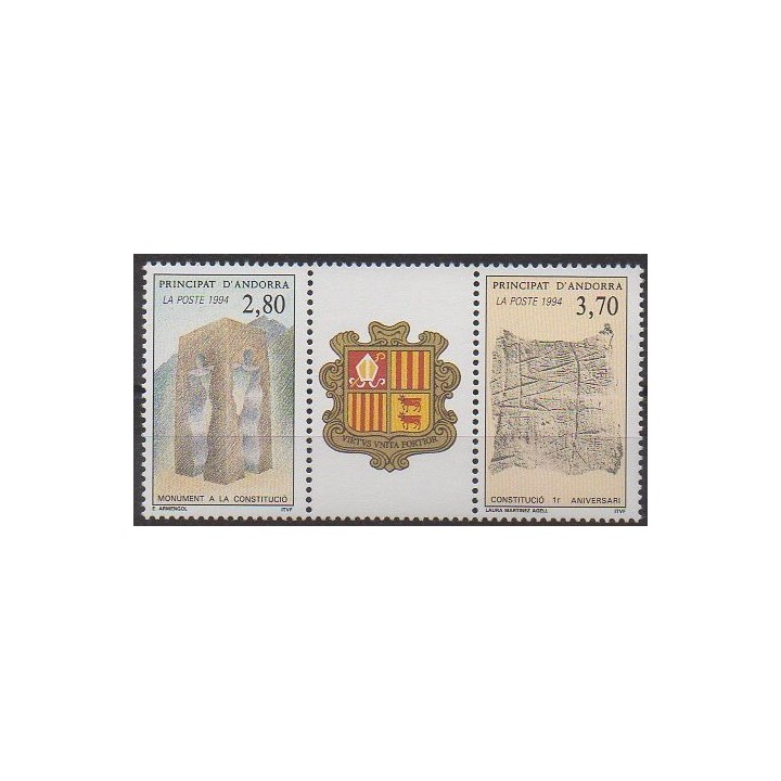 Acheter ce timbre d'Andorre français de l'année 1994 (No 443A).