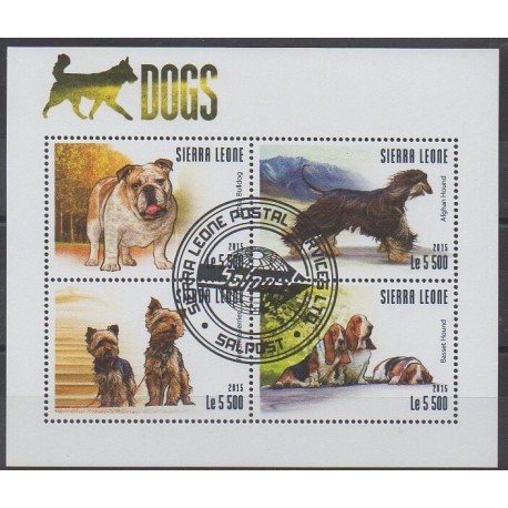 Sierra Leone - 2015 - Nb 5253/5256 - Dogs - Used