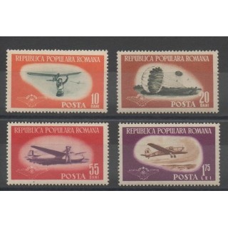 Timbres - avions - Roumanie - 1953 - No 1323/1326