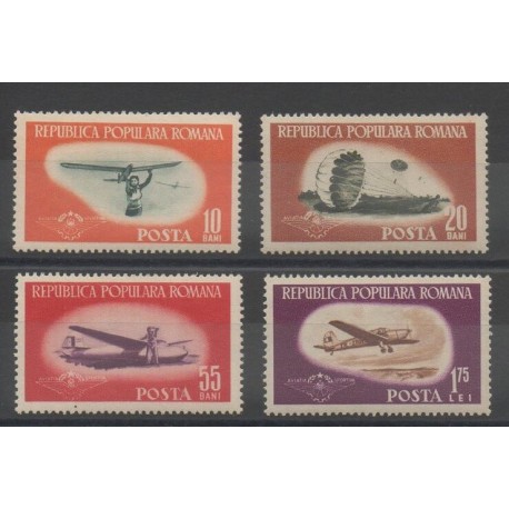 Roumanie - 1953 - No 1323/1326 - Avions
