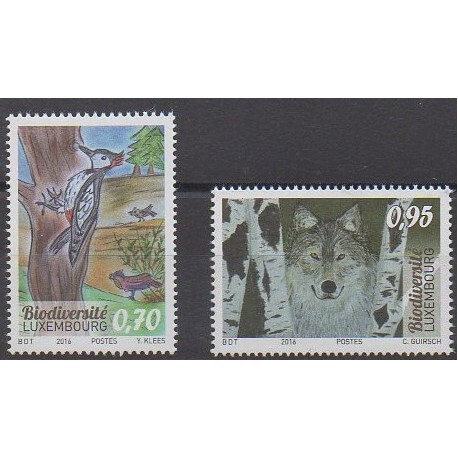 Luxembourg - 2016 - Nb 2044/2045 - Animals - Environment