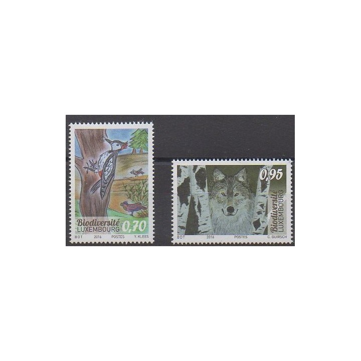 Buy this set of stamps of Luxembourg of the year 2016 (Nb 2044/2045).