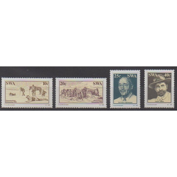 Acheter cette série de timbres du Sud-Ouest africain de l'année 1983 (No 494/497).