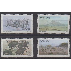 sud-Ouest de lafrique mer.-no.: 553 Timbres pour Les collectionneurs 1984 Sauvages Vivants mammifères complète.Edition. D´Autres mammifères Namibie 