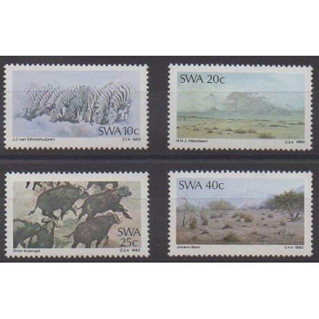 South-West Africa - 1983 - Nb 498/501 - Paintings