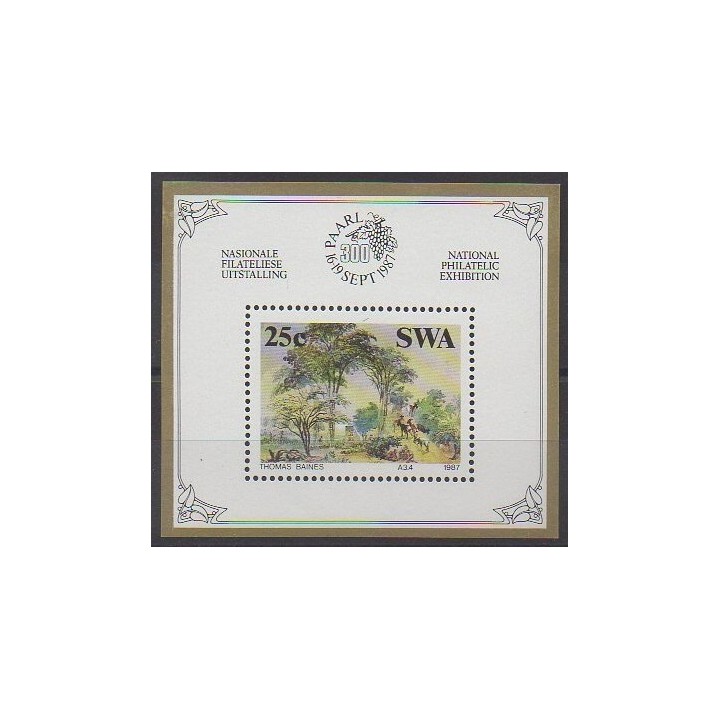 Buy this souvenir sheet  of South-West Africa of the year 1987 (Nb BF8).