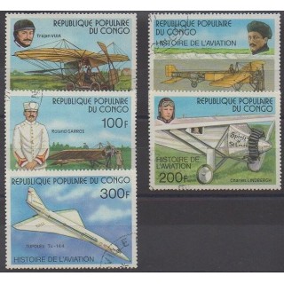 Acheter cette série de timbres de la République du Congo de l'année 1977 (No 471/475). - Oblitéré