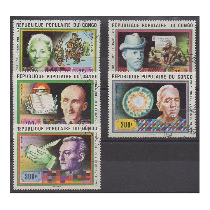 Acheter cette série de timbres de la République du Congo de l'année 1978 (No 494/498). - Oblitéré