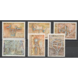 Timbres - peinture - Monaco  - 1989 - No 1663/1668