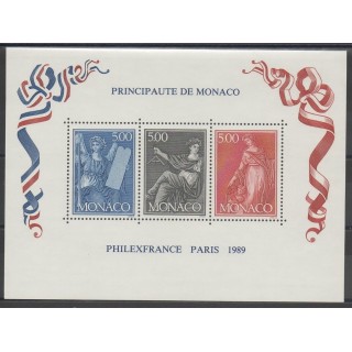 Timbres - exposition - Monaco  - 1989 - No BF 47