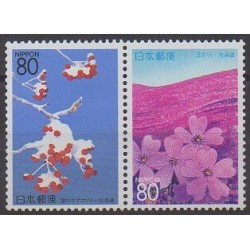 Japon - 1998 - No 2415/2416 - Fleurs