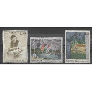 Timbres - peinture - Monaco  - 1989 - No 1693/1695