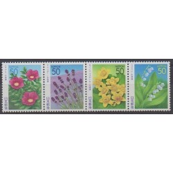Japon - 2005 - No 3648/3651 - Fleurs