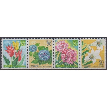 Japon - 2005 - No 3641/3644 - Fleurs