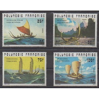 Acheter cette série de timbres de Polynésie de l'année 1976 (No 111/114).