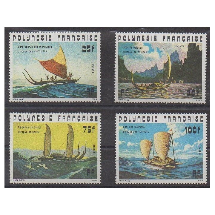 Acheter cette série de timbres de Polynésie de l'année 1976 (No 111/114).