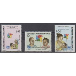 Congo (République du) - 1986 - No 784/786 - Santé ou Croix-Rouge - Enfance