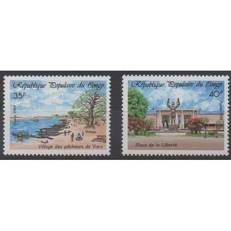 Congo (République du) - 1988 - No 834/835 - Sites