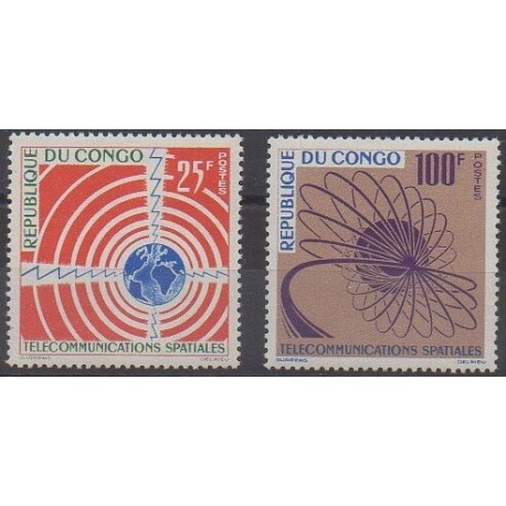 Congo (République du) - 1963 - No 154/155 - Télécommunications