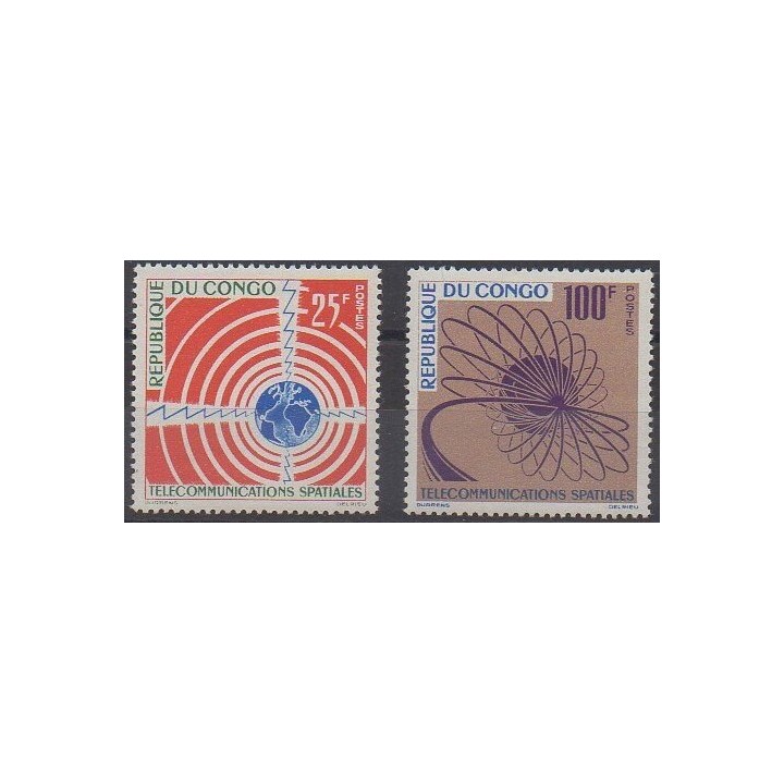 Acheter cette série de timbres de la République du Congo de l'année 1963 (No 154/155).