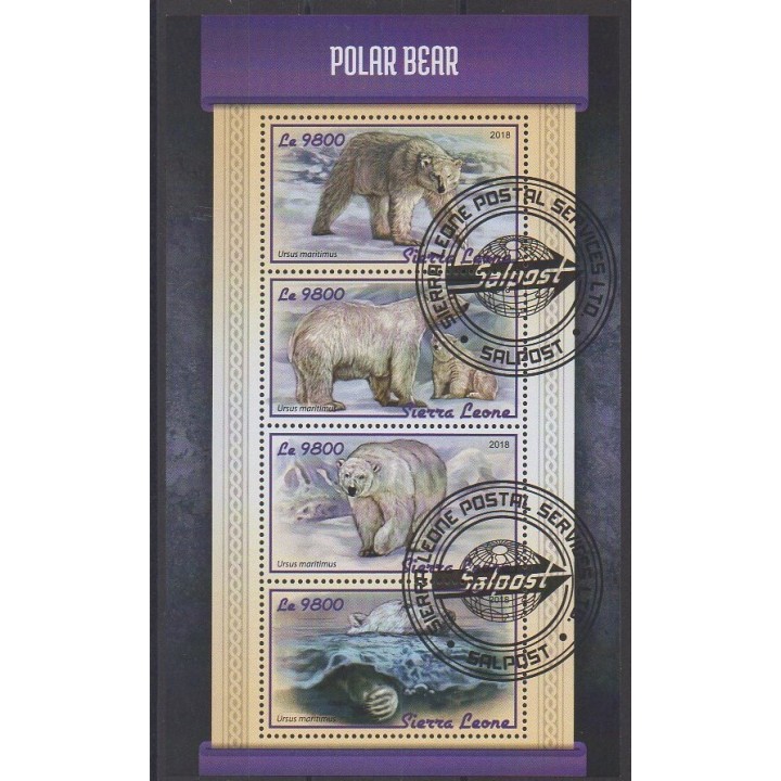 Acheter cette série de timbres de Sierra Leone de l'année 2018 (No 7697/7700). - Oblitéré
