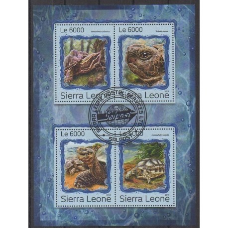 Sierra Leone - 2016 - Nb 6573/6576 - Reptils - Used