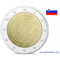 2 euro commémorative - Slovénie - 2021 - 200 ans de la fondation du Musée régional de Carniole - UNC