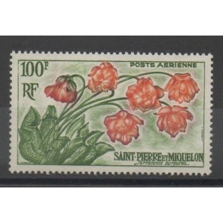 Timbres - fleurs  - Saint-Pierre et Miquelon - 1962 - No PA 27
