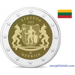 2 euro commémorative - Lituanie - 2021 - Dzukija - UNC