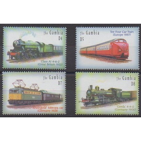 Gambia - 2001 - Nb 3679AF/3679AJ - Trains