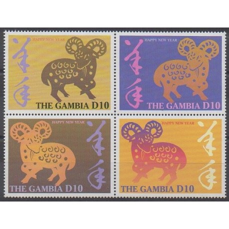 Gambie - 2003 - No 3925/3928 - Horoscope