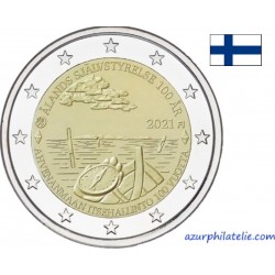 2 euro commémorative - Finlande - 2021 - 100 ans de l'autonomie gouvernementale dans les îles Aland - UNC