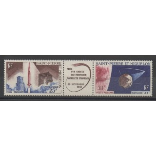 Timbres - espace - Saint-Pierre et Miquelon - 1966 - No PA34A
