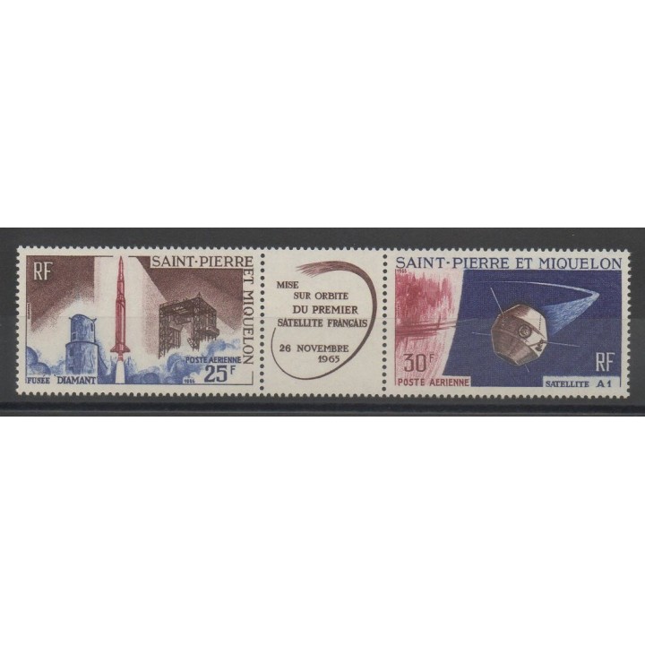 Stamps - space - Saint-Pierre and Miquelon - 1966 - Nb PA34A