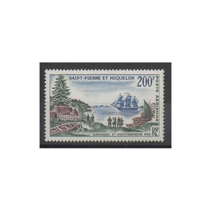 Stamps - boats - Saint-Pierre and Miquelon - 1963 - Nb PA 30