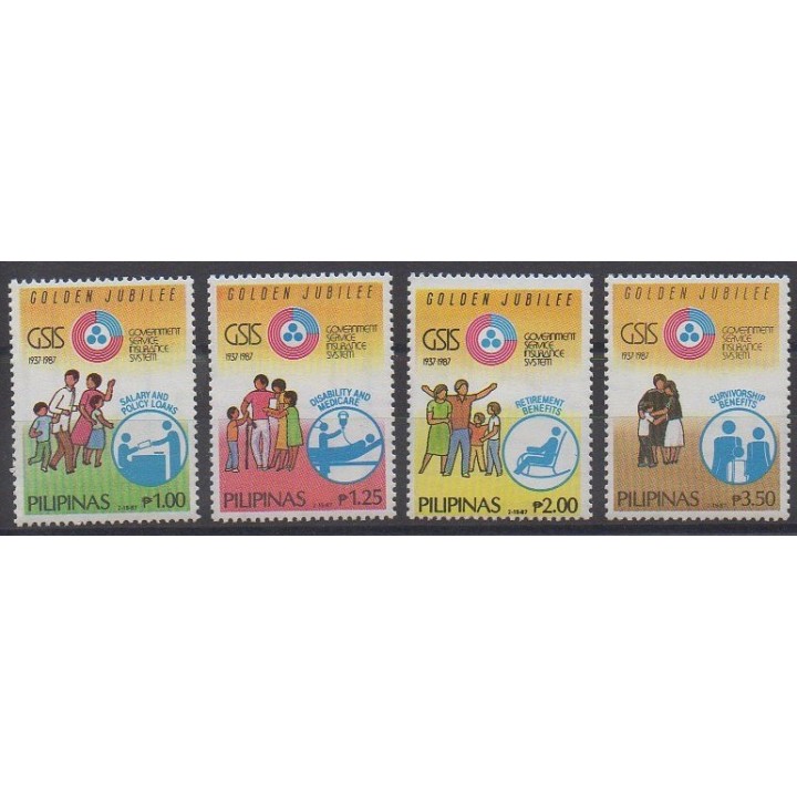Acheter cette série de timbres des Philippines de l'année 1987 (No 1562/1565).