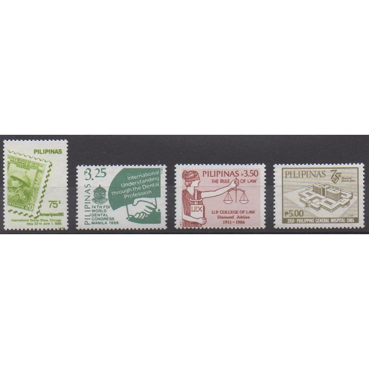 Acheter cette série de timbres des Philippines de l'année 1987 (No 1558/1561).