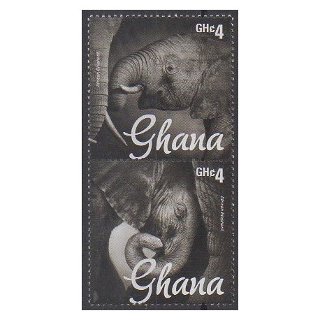 Ghana - 2014 - Nb 3558/3559 - Mamals